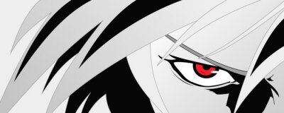 Bild Anime-Figur mit roten Augen
