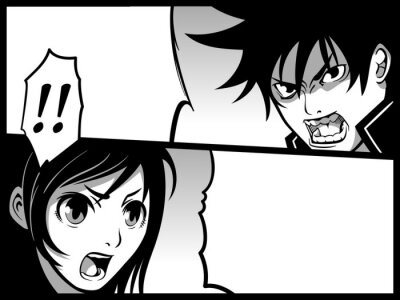 Bild Anime Streit zwischen Helden