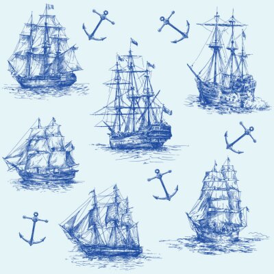Bild Anker und Schiffe
