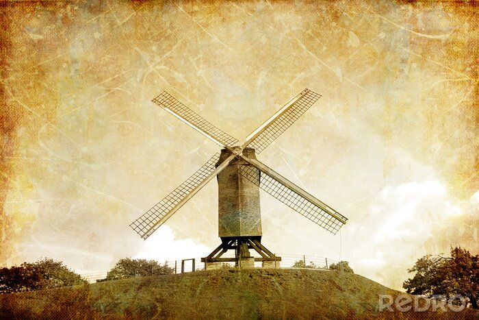 Bild Ansicht einer Windmühle Vintage