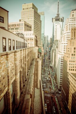 Bild Ansicht von New York City vom Dach des Gebäudes