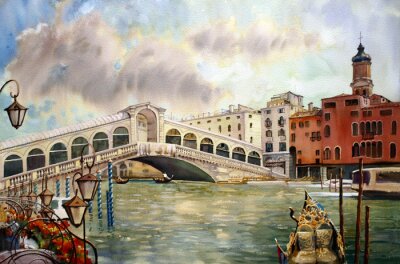 Bild Aquarell-Architektur von Venedig