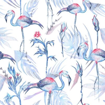Aquarell-Flamingo-Muster