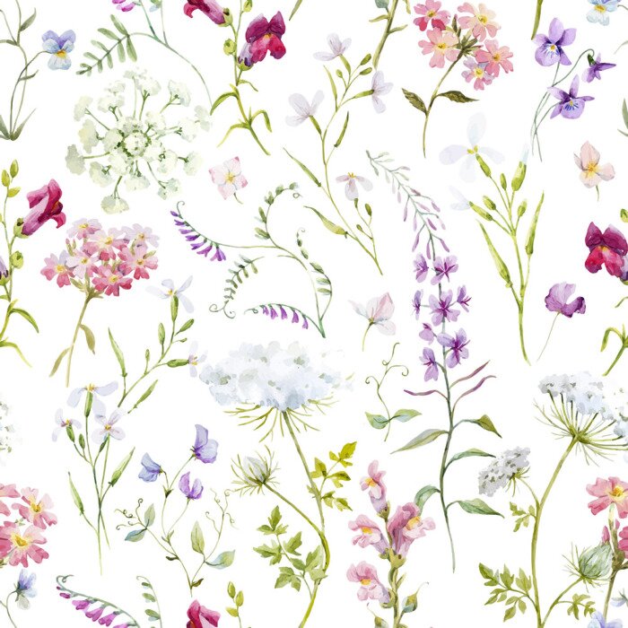Bild Aquarell floral Sommer Vektor-Muster