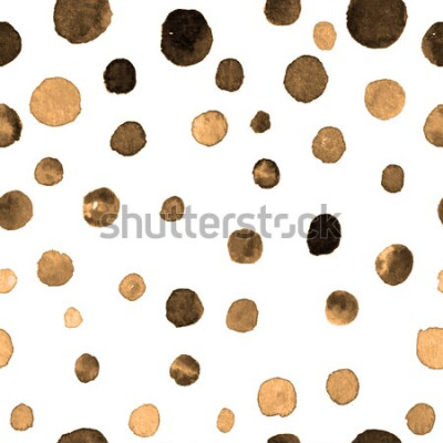 Bild Aquarell Tupfen nahtlose Muster. Textilien, Fliesen, Tapeten, Verpackungsdruck. Postkarte, Banner oder abstrakten Hintergrund. wiederholtes Muster mit farbigen Punkten unregelmäßiger Form