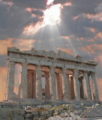 Architektur der Akropolis 3D