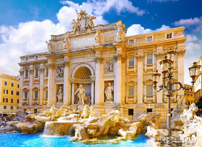 Bild Architektur der Bauwerke Brunnen in Rom