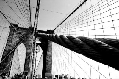 Bild Architektur der Brücke Brooklyn Bridge