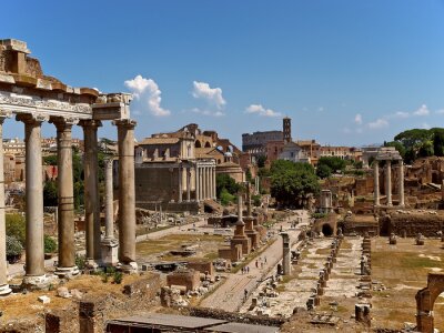 Architektur des Bauwerkes Forum Romanum