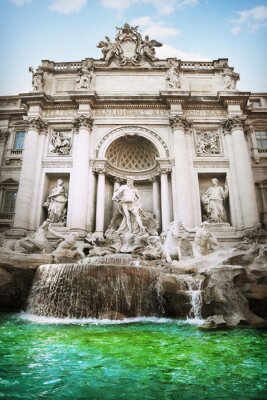 Bild Architektur des Trevi-Brunnens in Rom