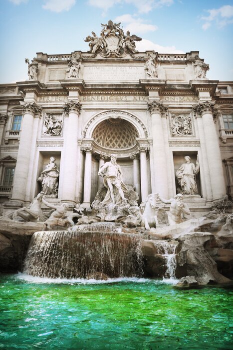 Bild Architektur des Trevi-Brunnens in Rom