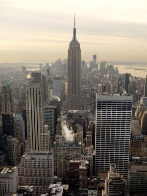 Architektur von New York City aus Vogelperspektive