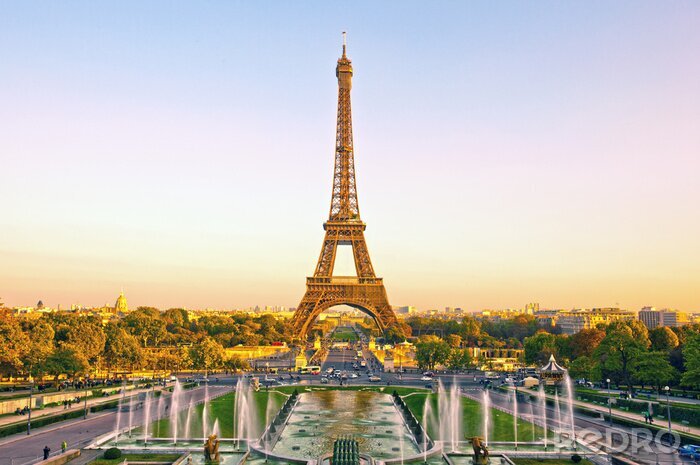 Bild Architektur von Paris bei Sonnenuntergang