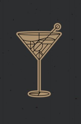 Art Déco Martini-Cocktail