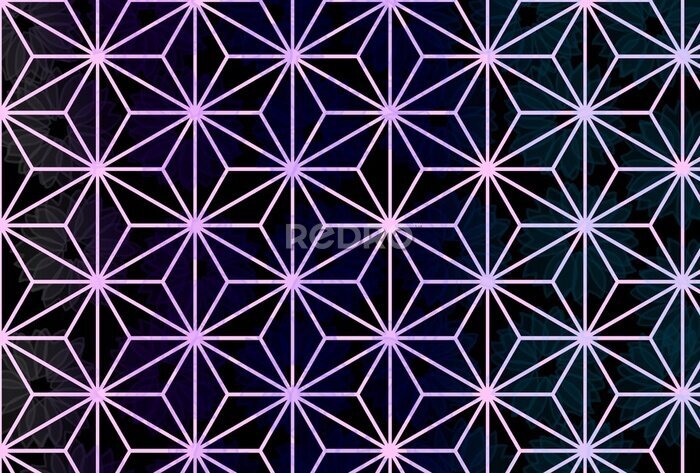 Bild Asanoha japanisches Muster