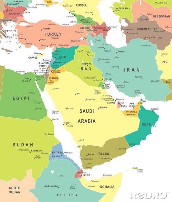 Bild Asiatische Länder des Nahen Ostens