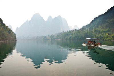 Bild Asiatische Landschaft mit dem chinesischen Fluss