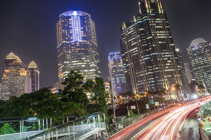 Bild Asiatische Stadt in der Nacht