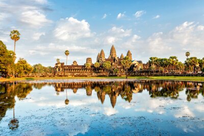 Bild Asiatische Tempelanlage Angkor Wat in Kambodscha