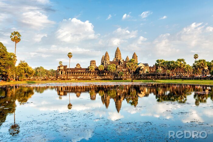 Bild Asiatische Tempelanlage Angkor Wat in Kambodscha