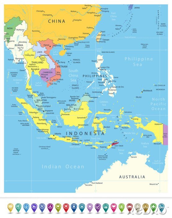 Bild Asien Karte