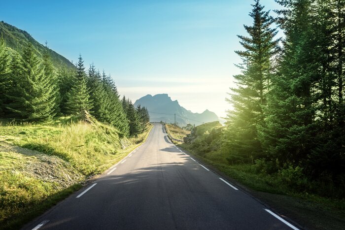 Bild Asphaltweg in Bergen