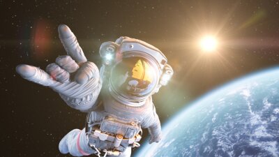 Astronaut im Orbit