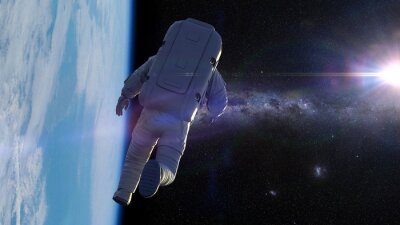 Astronaut über der Erde