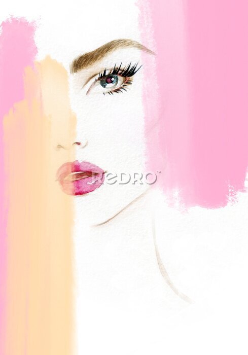 Bild Auffälliges Aquarellporträt