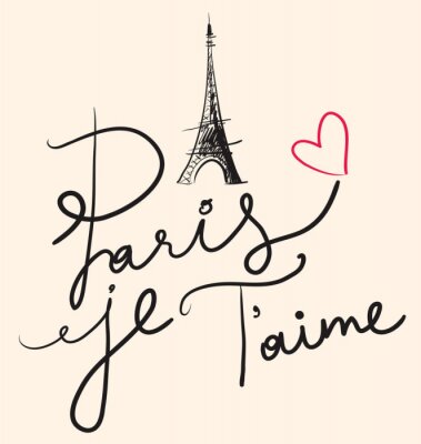 Bild Aufschrift Ich liebe Paris