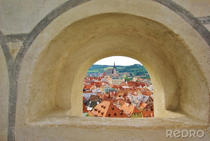 Bild Ausblick stadt durch festung