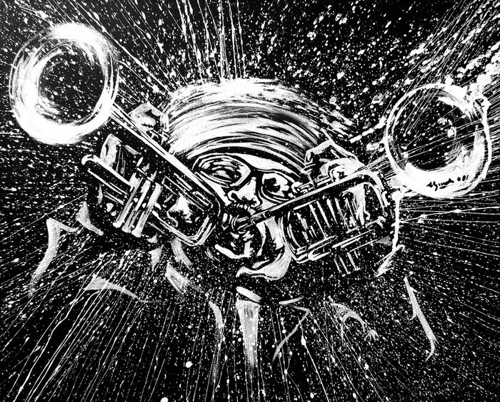 Bild Ausdrucksstarke Präsentation von Jazzmusiker