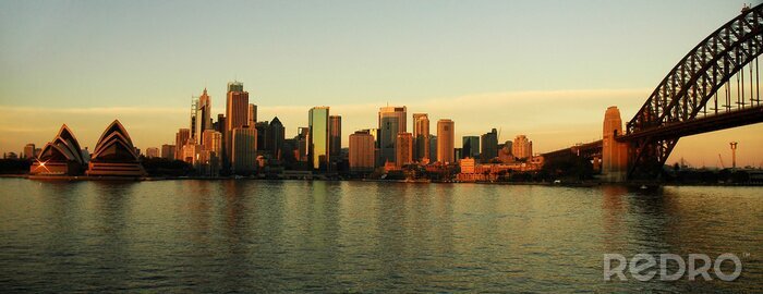 Bild Australien Sydney Skyline in abgetönten Farben