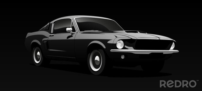 Bild Auto Mustang in Schwarz