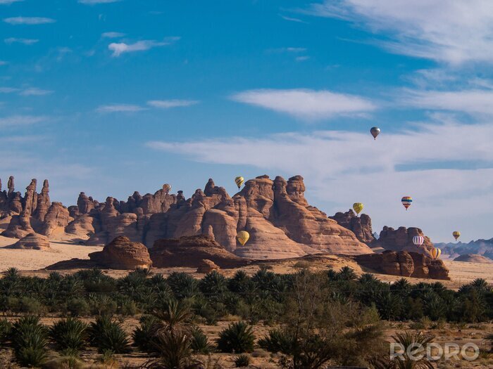 Bild Ballons über Wüste