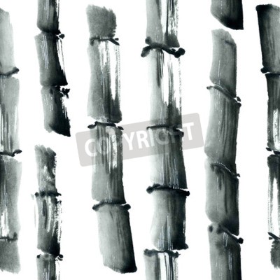 Bild Bambus gemalt