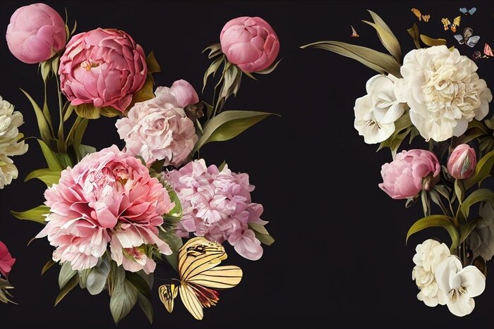 Bild Barocke Pfingstrosen