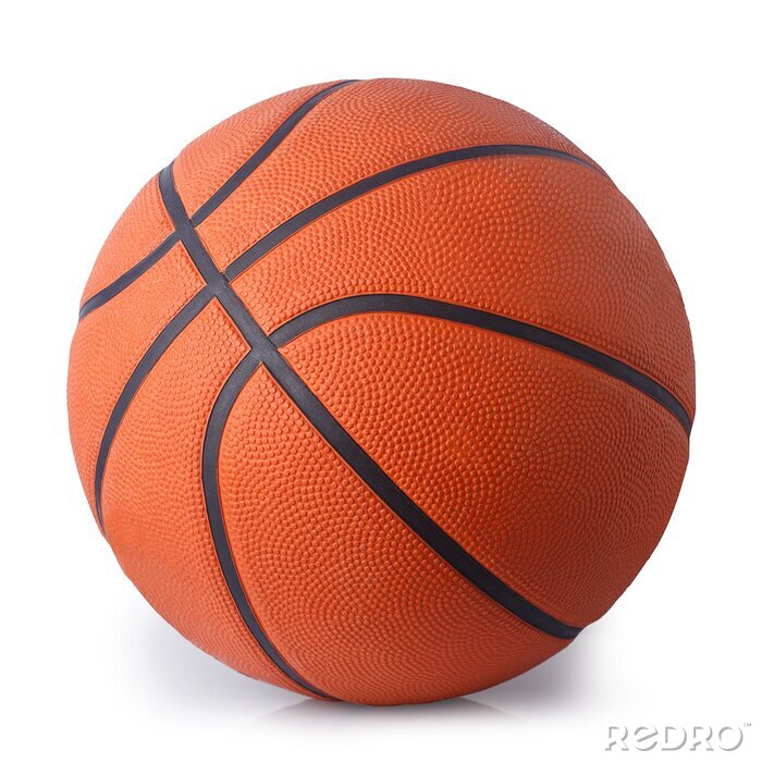 Bild Baskettball auf weißem Hintergrund