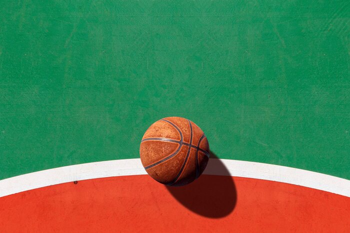 Bild Baskettballfeld bunter Sportplatz