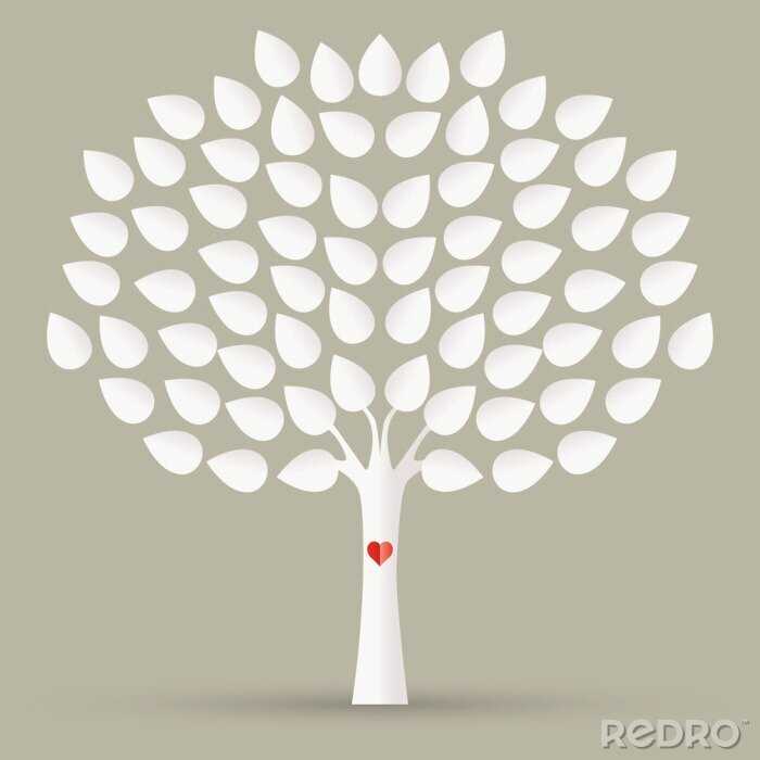 Bild Baum auf beige Hintergrund