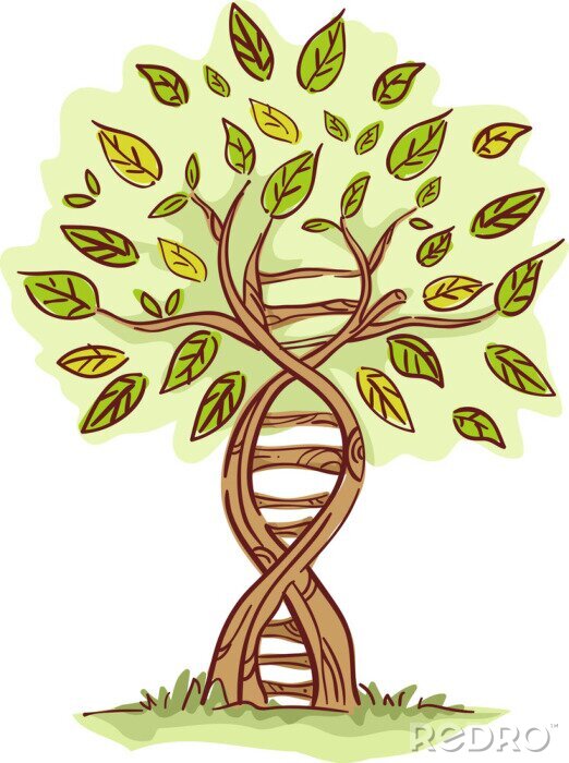 Bild Baum aus einer DNA-Kette