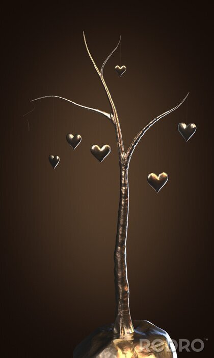 Bild Baum mit Herzen