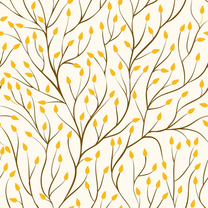 Bild Baum Zweige in Herbstfarben