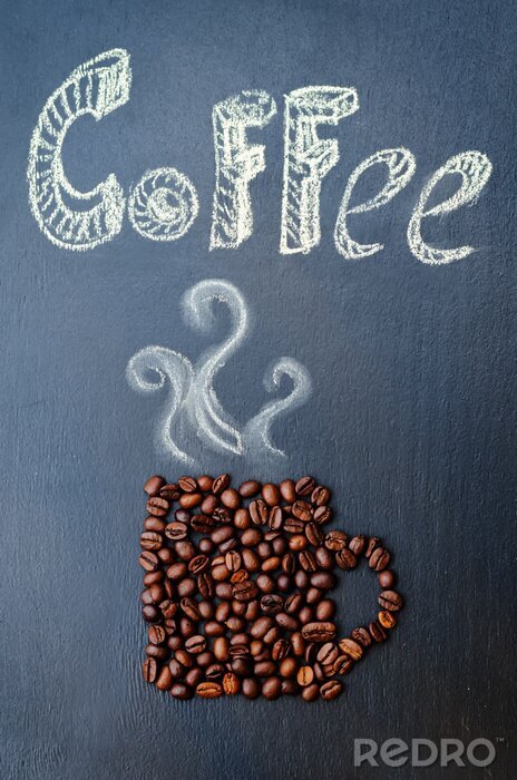Bild Becher aus Kaffeebohnen