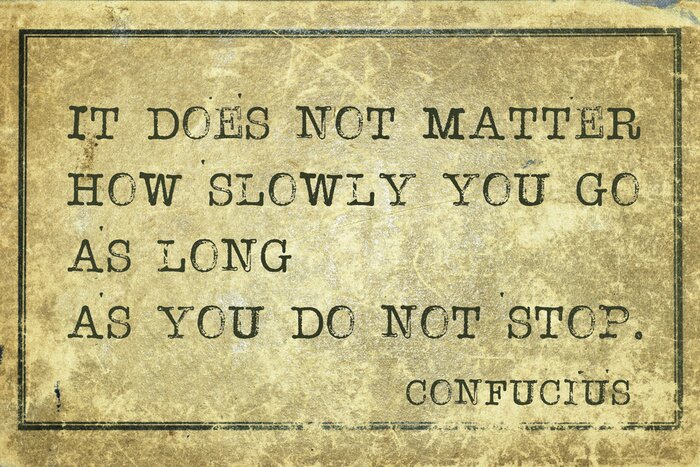 Bild Beharrlichkeit nach Konfuzius