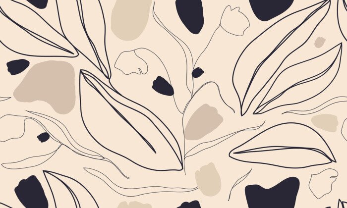 Bild Beige Schnörkel moderner Stil