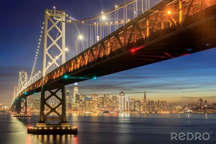 Bild Beleuchtete Brücke in San Francisco