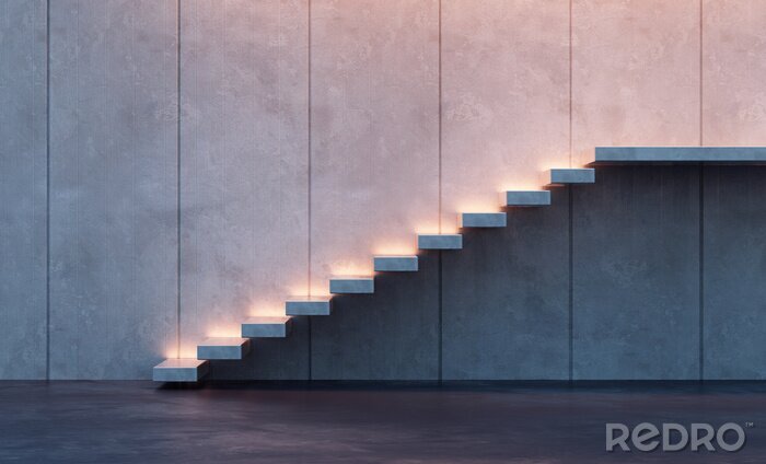 Bild Beleuchtete Treppe