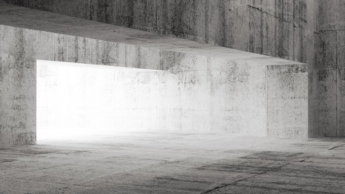 Bild Beleuchteter Betonbogen