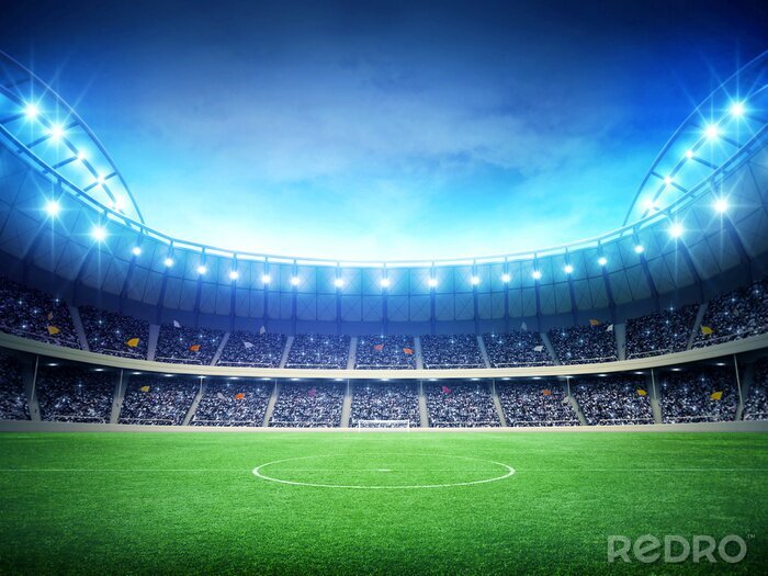 Bild Beleuchteter Fußballplatz